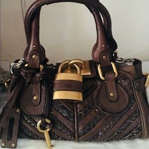 Auth. Chloe Mini Brown Paddington